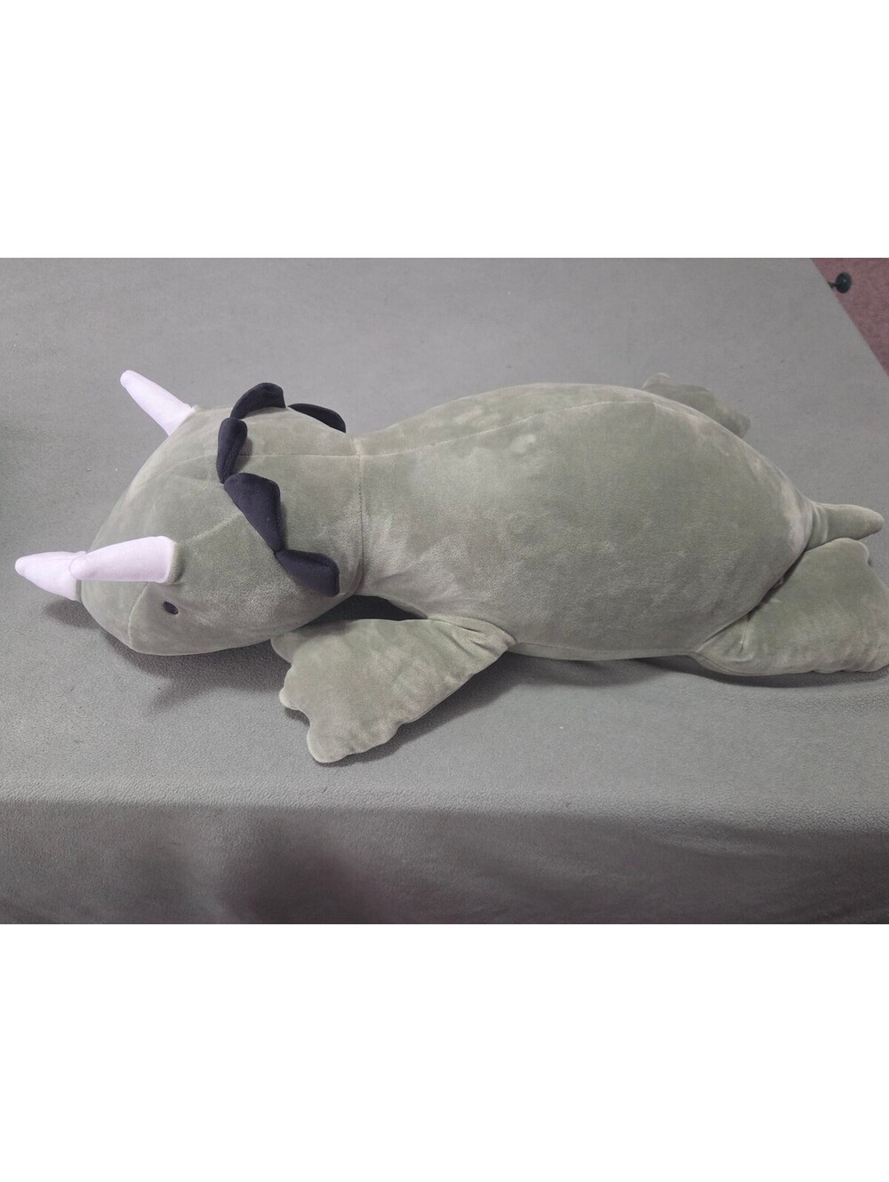 Pillowfort Weighted Plush Dinosaur Triceratops Throw Pillow Green 24" Target